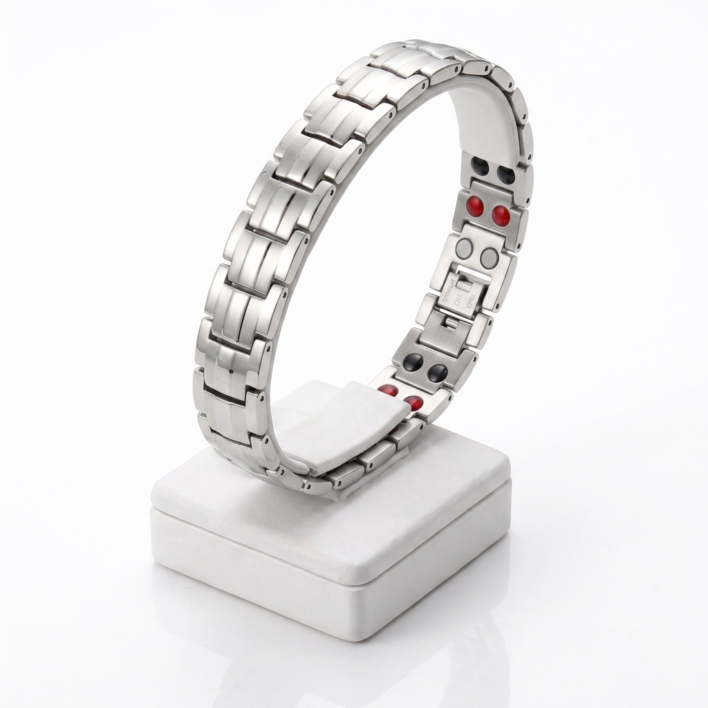 PULSERA MAGNETICA EN ACERO TITANIO
